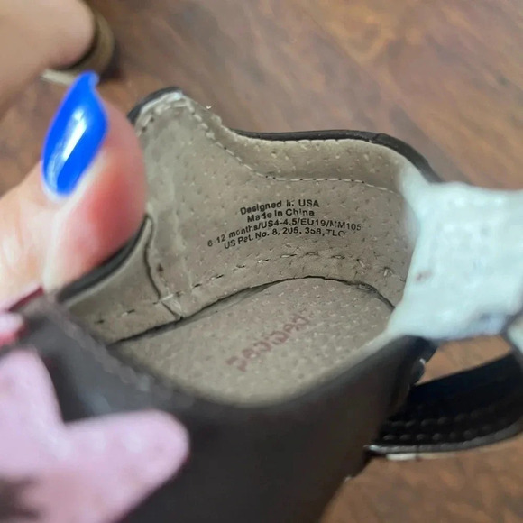 Pediped Infant Shoes-Starlite Cocolate Pink- EU size 19, 6-12 month infant - Picture 7 of 7